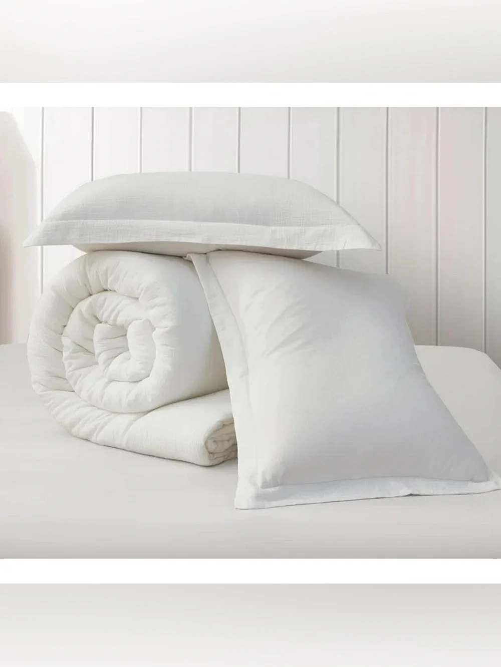 White Luxury Cotton Duvet Set - Brand